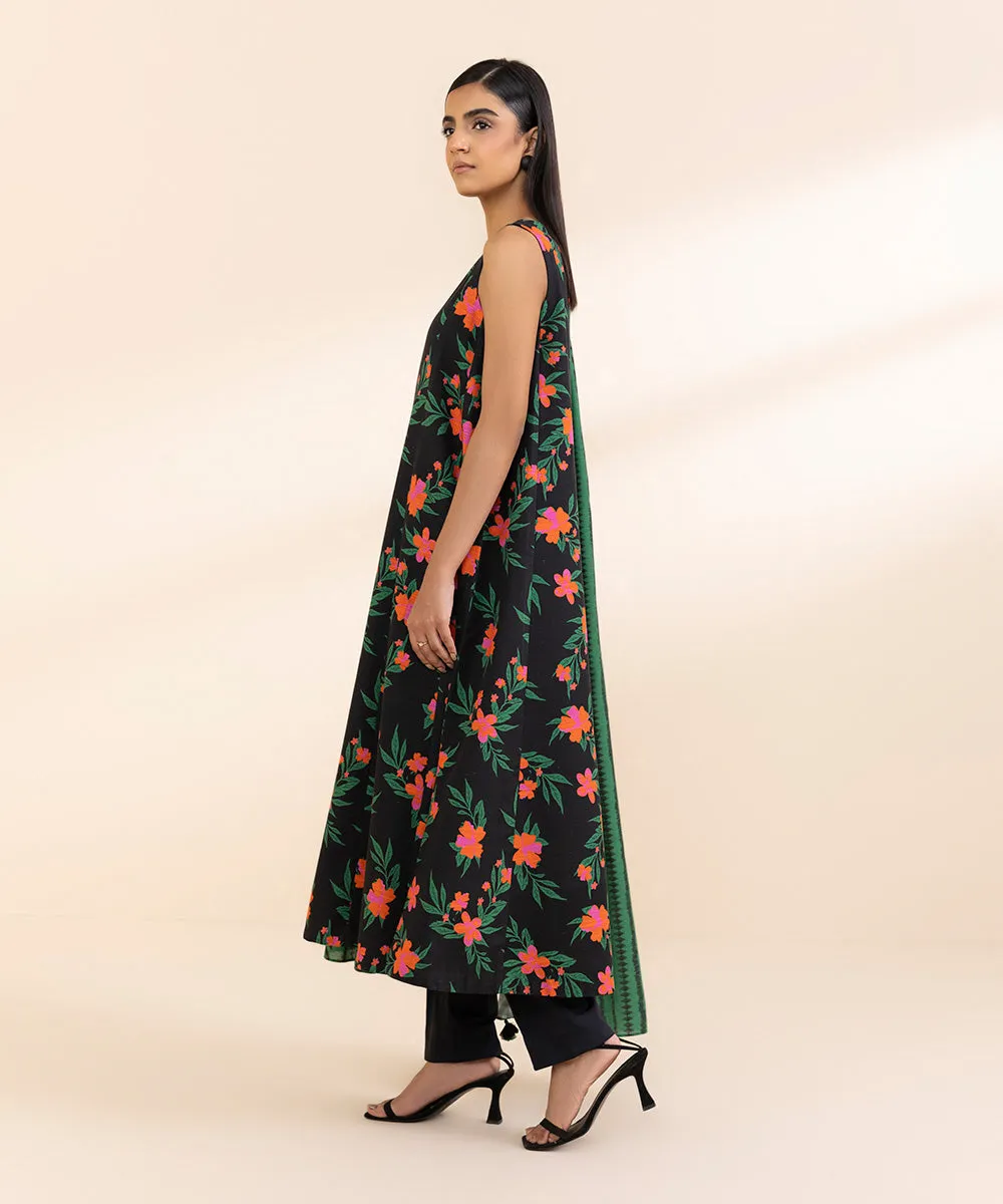 3 Piece - Printed Cambric Suit