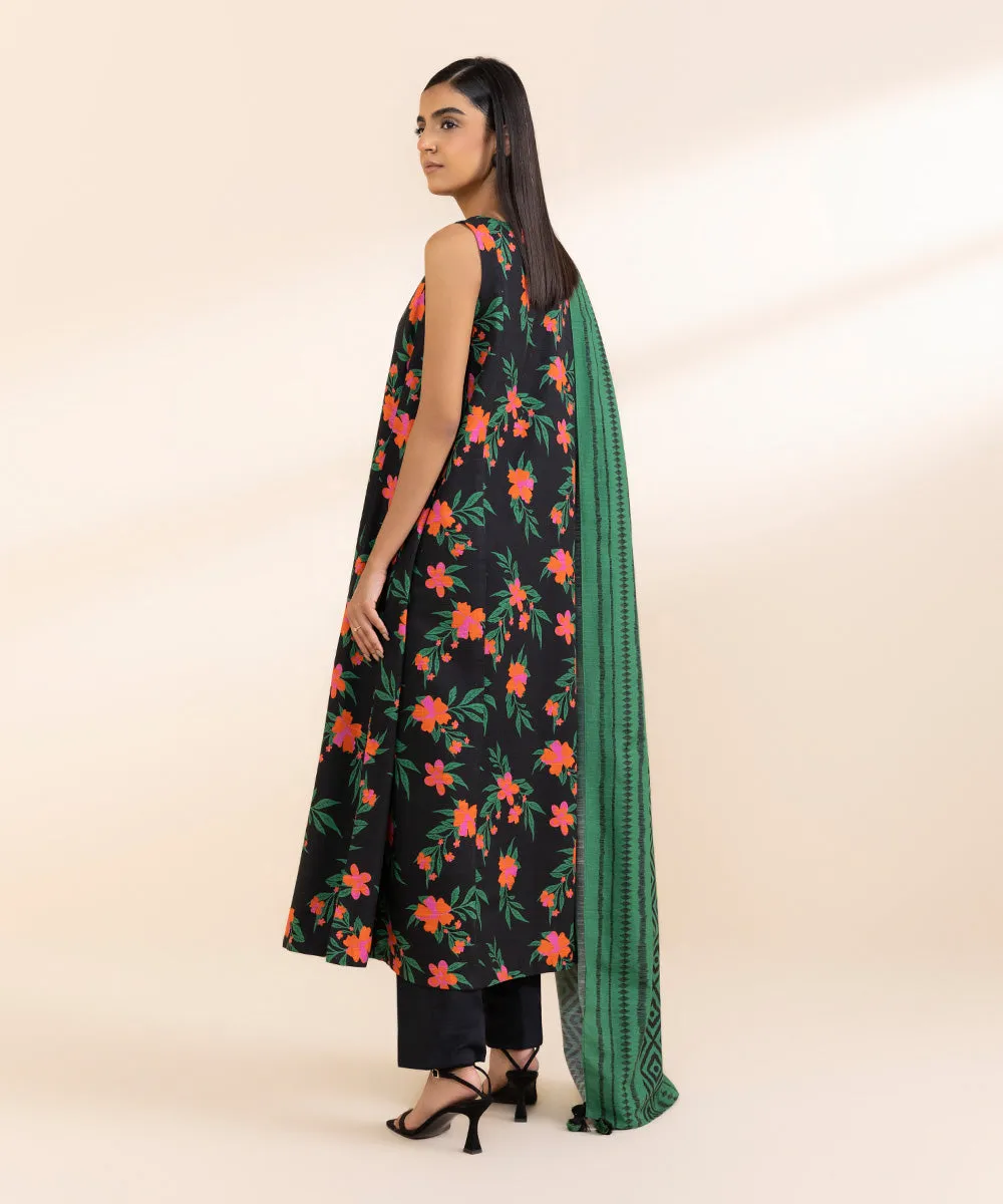 3 Piece - Printed Cambric Suit