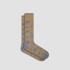 Abstract Mid-Calf Socks