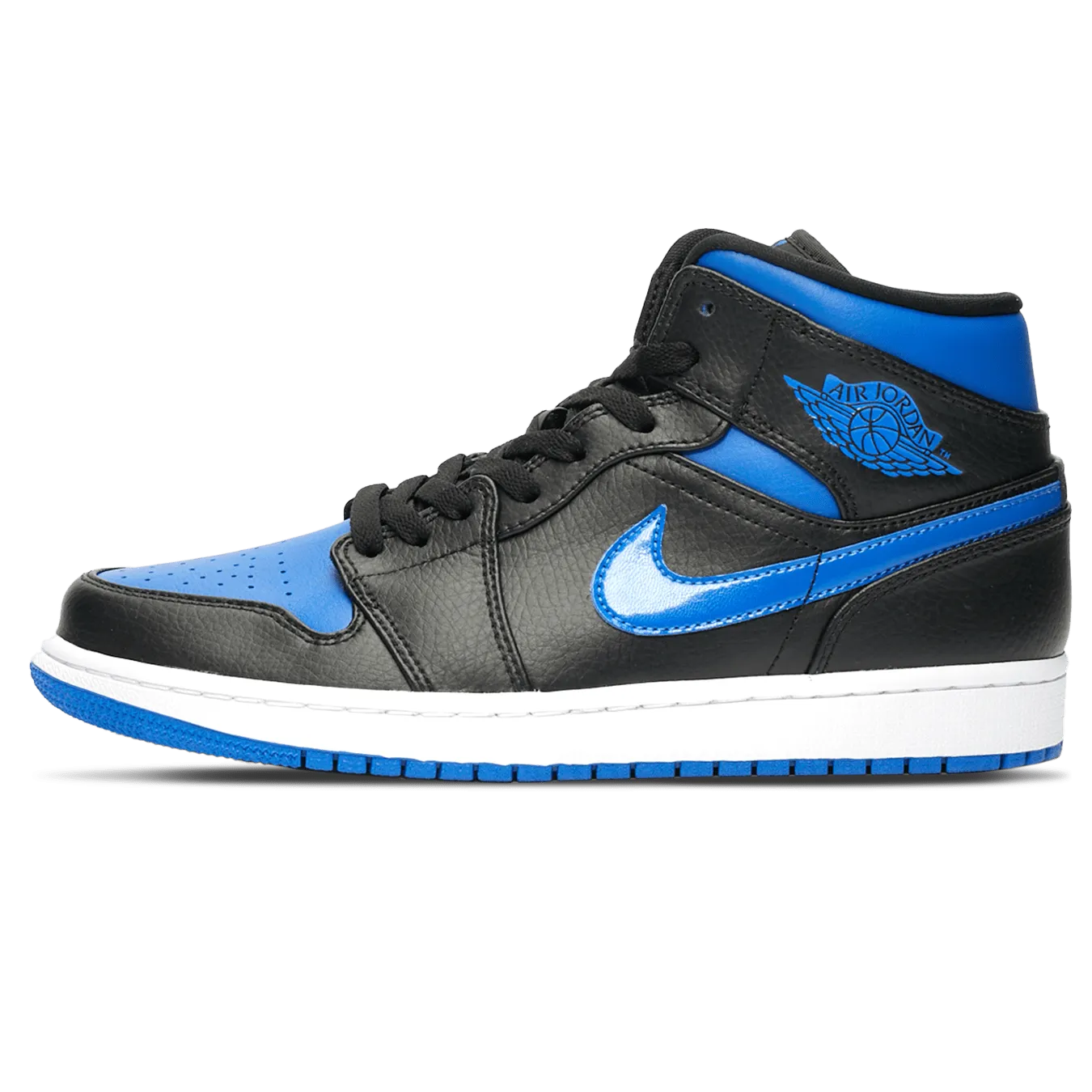Air Jordan 1 Mid 'Black Hyper Royal'