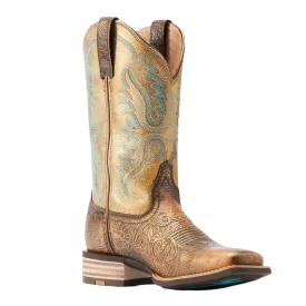 Ariat Ladies Olena Bronze Age & Green Mile Western Boots 10044442