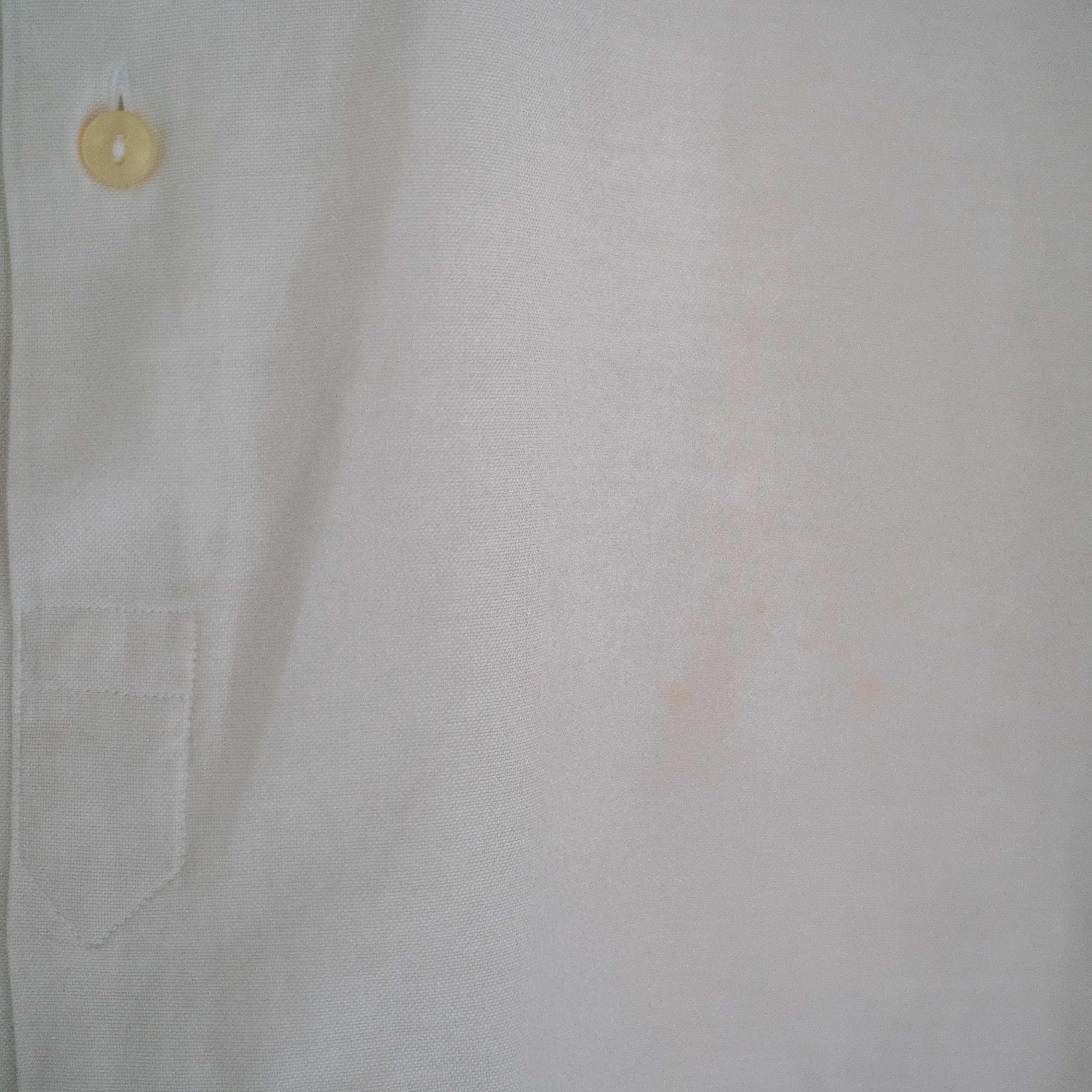 around 1970s French white color pullover short sleeve shirt 'remake'