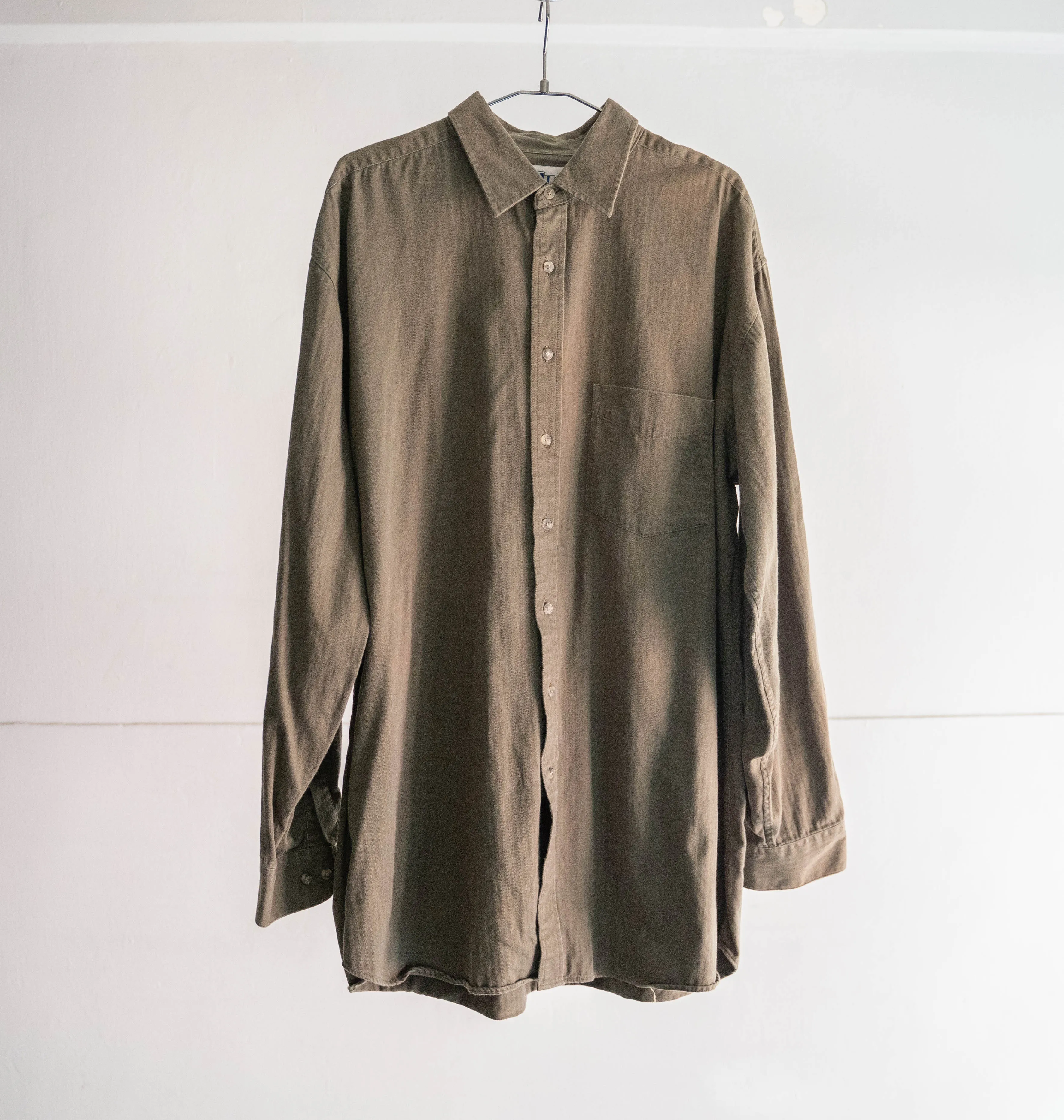 around 1990s HBT work shirt -military like-