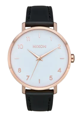Arrow Leather - Rose Gold / White / Black