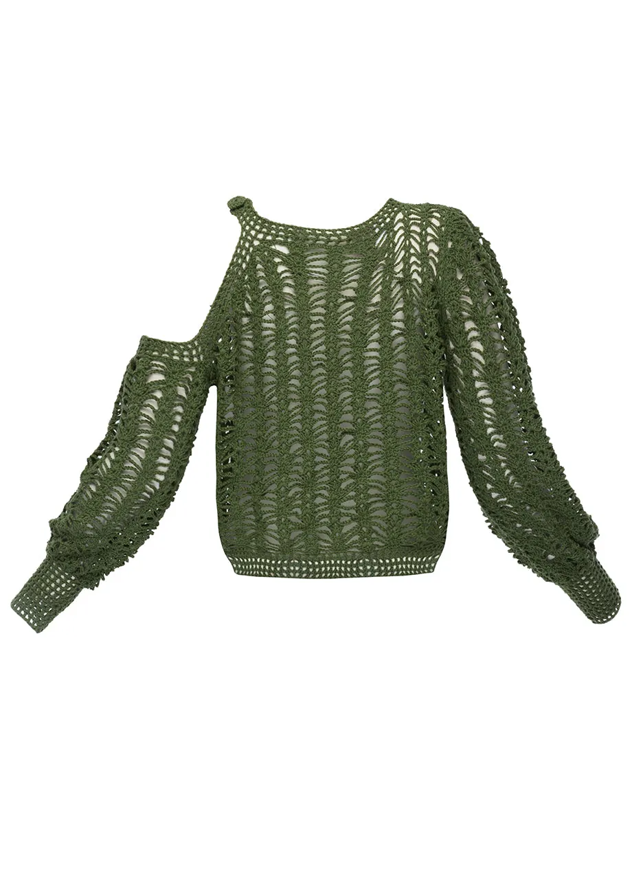 BARE SHOULDER SWEATER
