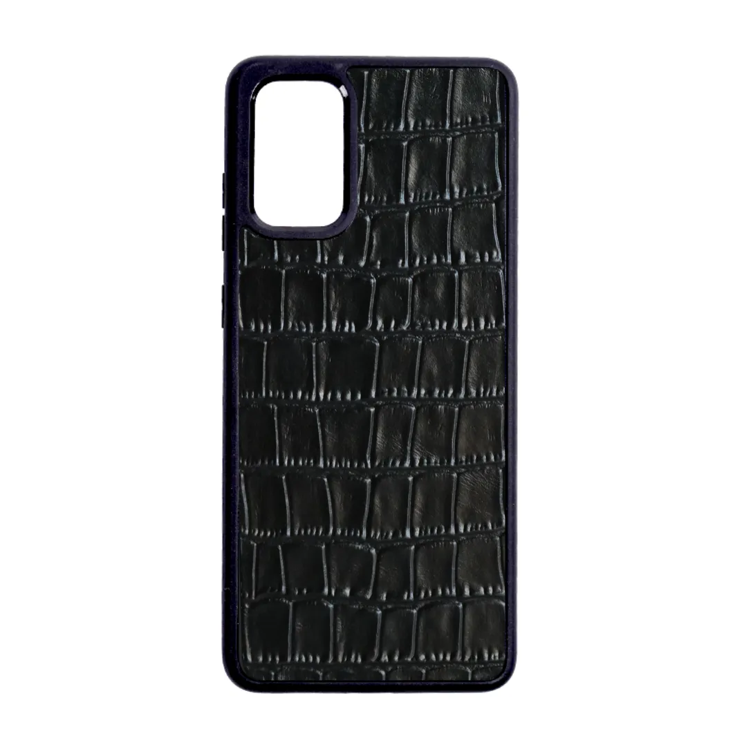 Black Croc Galaxy S20 Case