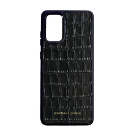 Black Croc Galaxy S20 Case