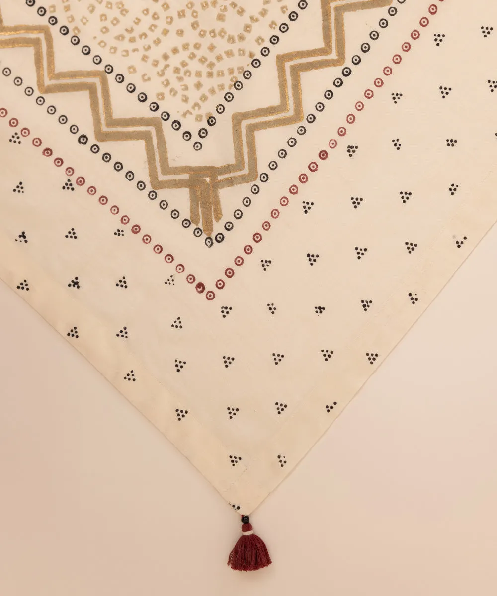 Block Printed Voile Dupatta