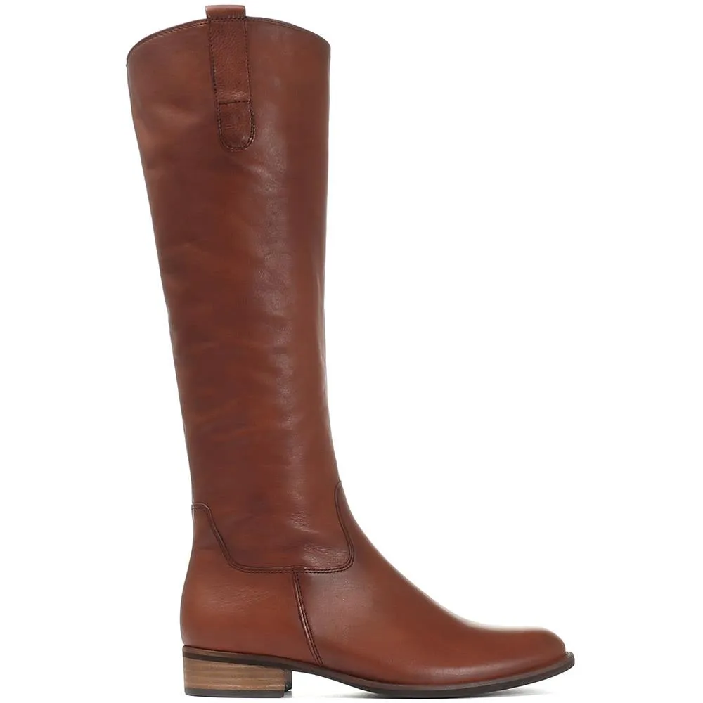 Brook Medium Calf Fit Leather Rider Boots - GAB30573 / 316 651