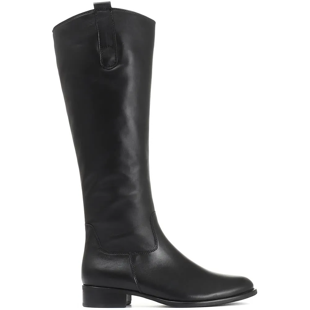 Brook Medium Calf Fit Leather Rider Boots - GAB30573 / 316 651