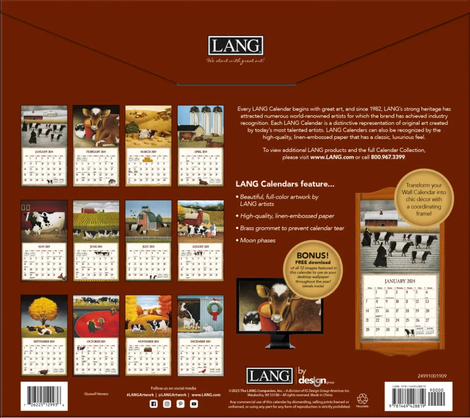 Calendar - Cows Cows Cows