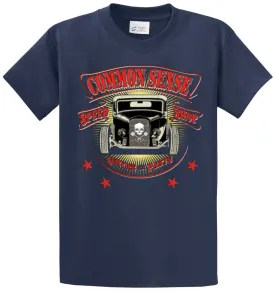 Common Sense Speed Shop Printed Tee Shirt