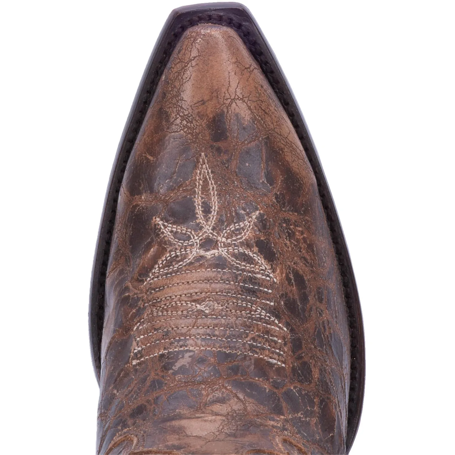 Dan Post Women's 20" Brown Jilted Snip Toe Leather Western Boot