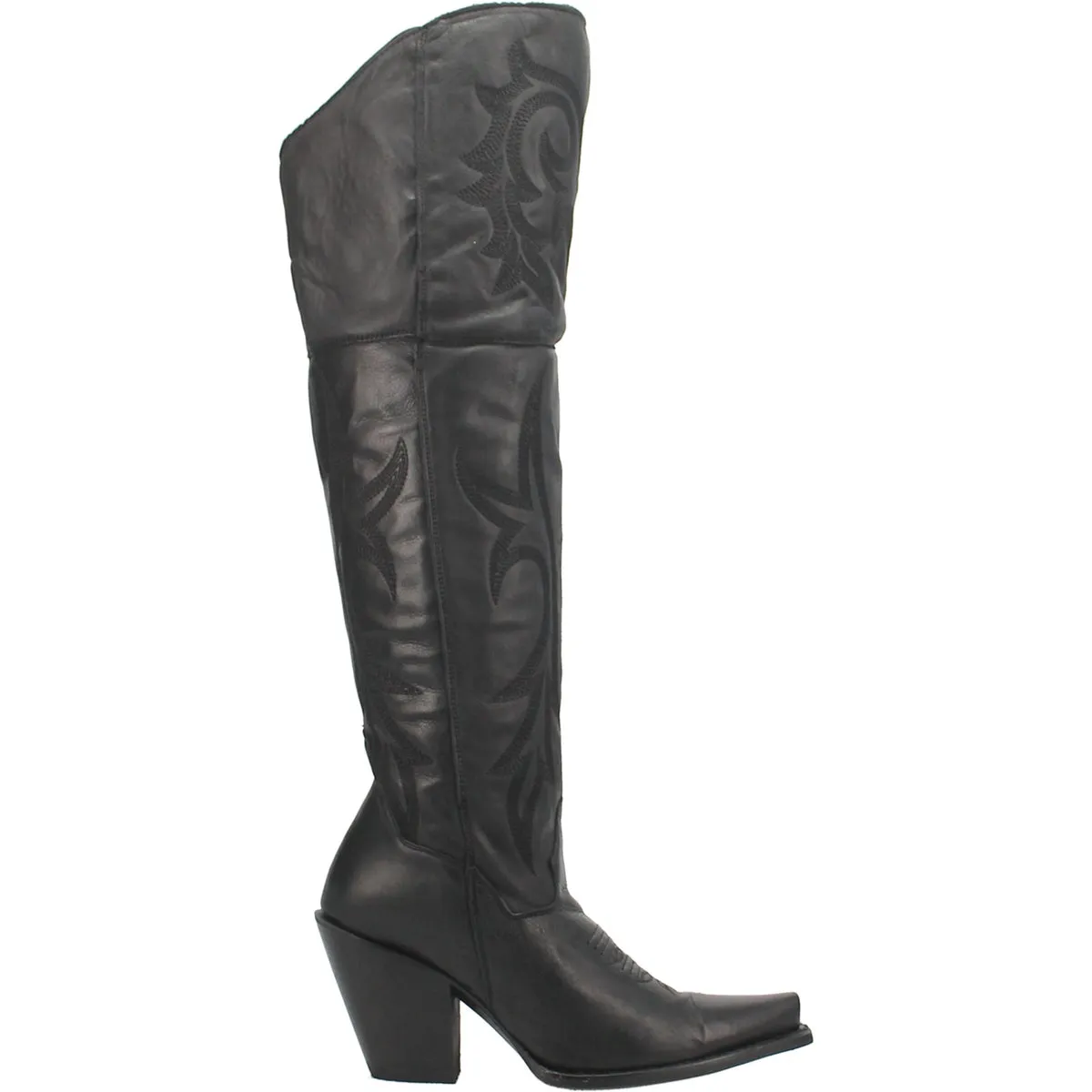 Dan Post Women's 20" Jilted Black Snip Toe Western Boot