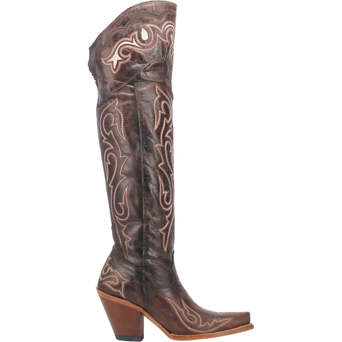 Dan Post Women's 20" Kommotion Chocolate Snip Toe Western Boot