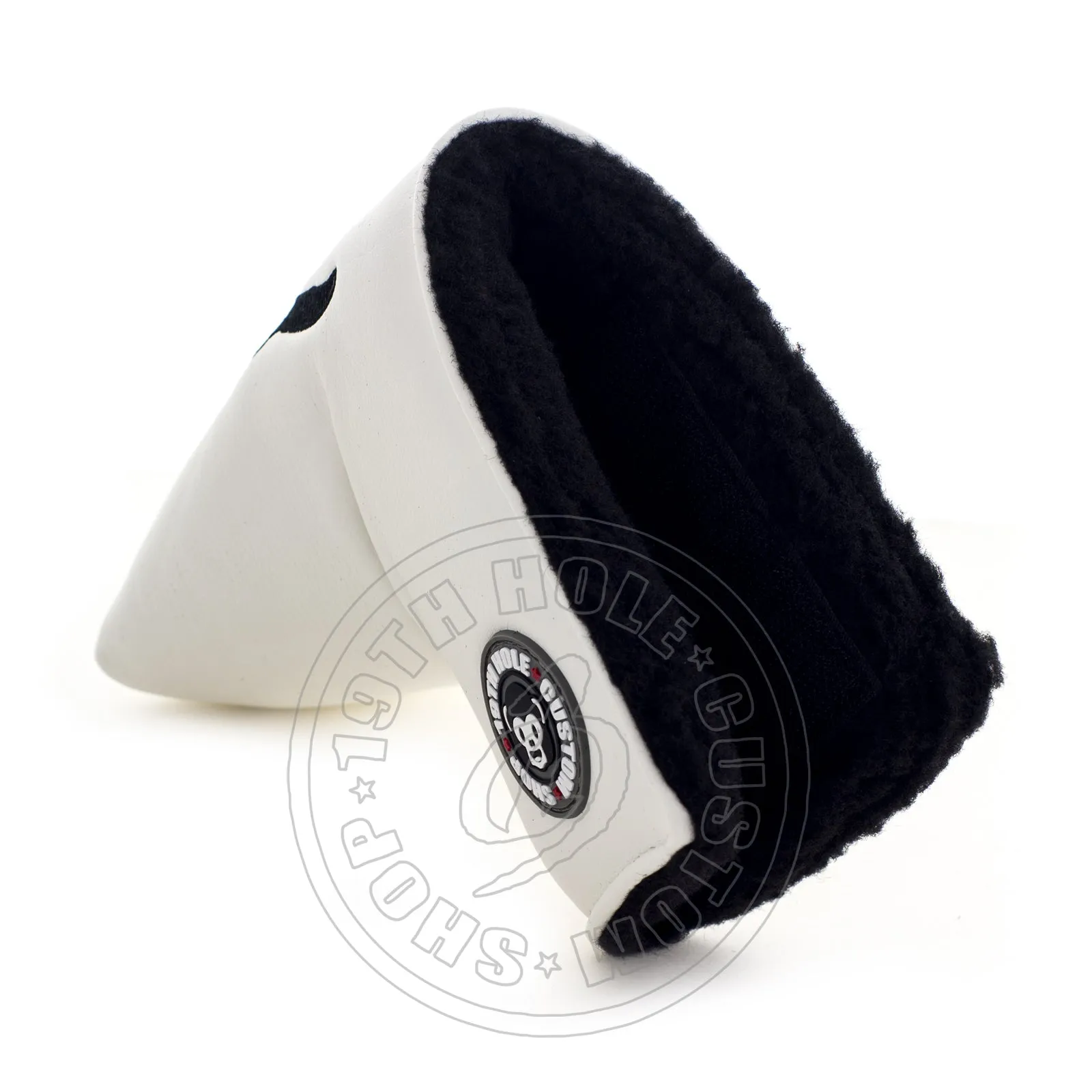 Dancing Monkey Blade and Mid Mallet Putter Headcover, White