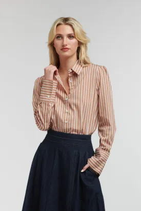 Dandy Stripe Shirt | Toffee Stripe