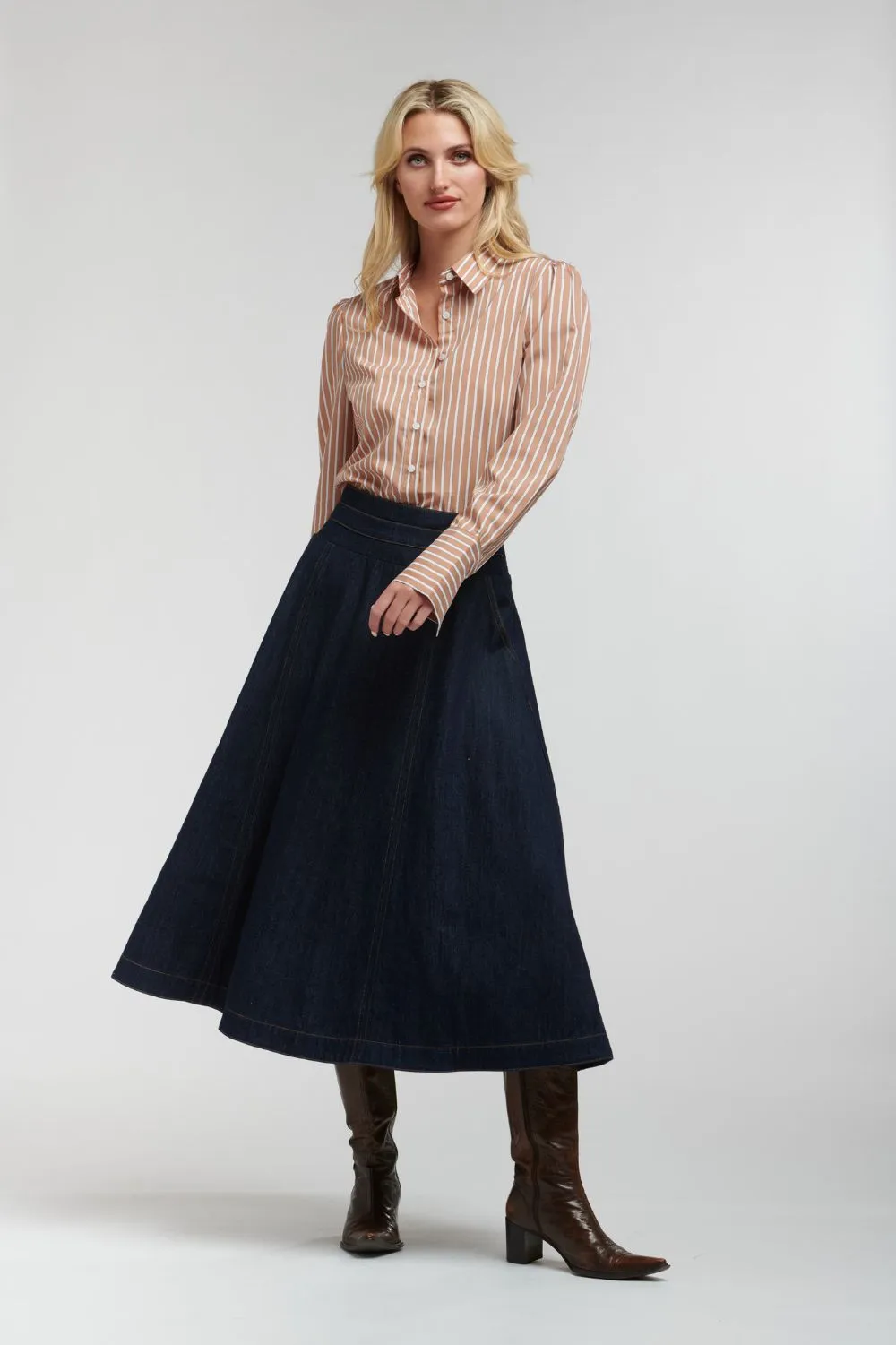 Dandy Stripe Shirt | Toffee Stripe