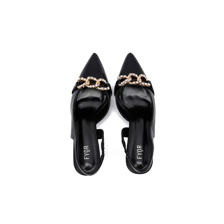 Diamante Detail Sling Back Pumps BB 32