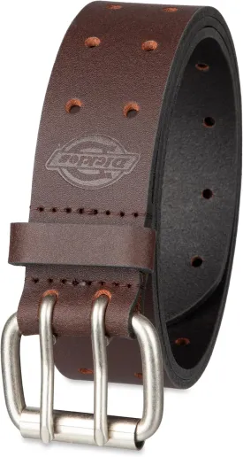 Dickies Men's Double Prong Fully Adjustable Leather Belt