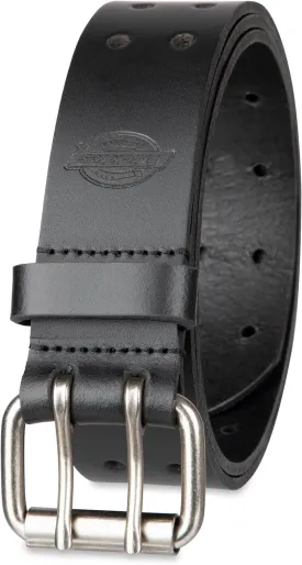Dickies Men's Double Prong Fully Adjustable Leather Belt