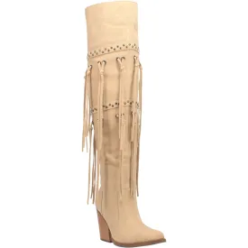 Dingo Women's 22" Witchy Woman Sand Tall Leather Snip Toe Western Boot