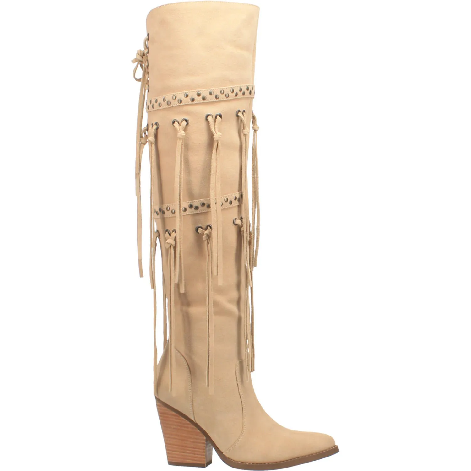 Dingo Women's 22" Witchy Woman Sand Tall Leather Snip Toe Western Boot