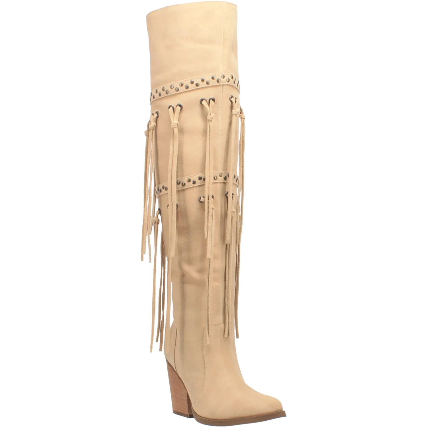 Dingo Women's 22" Witchy Woman Sand Tall Leather Snip Toe Western Boot