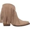 Dingo Women's 6" Tangles Sand Leather Snip Toe Western Bootie