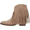 Dingo Women's 6" Tangles Sand Leather Snip Toe Western Bootie