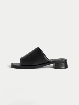 Eastbury Leather Mule | Black