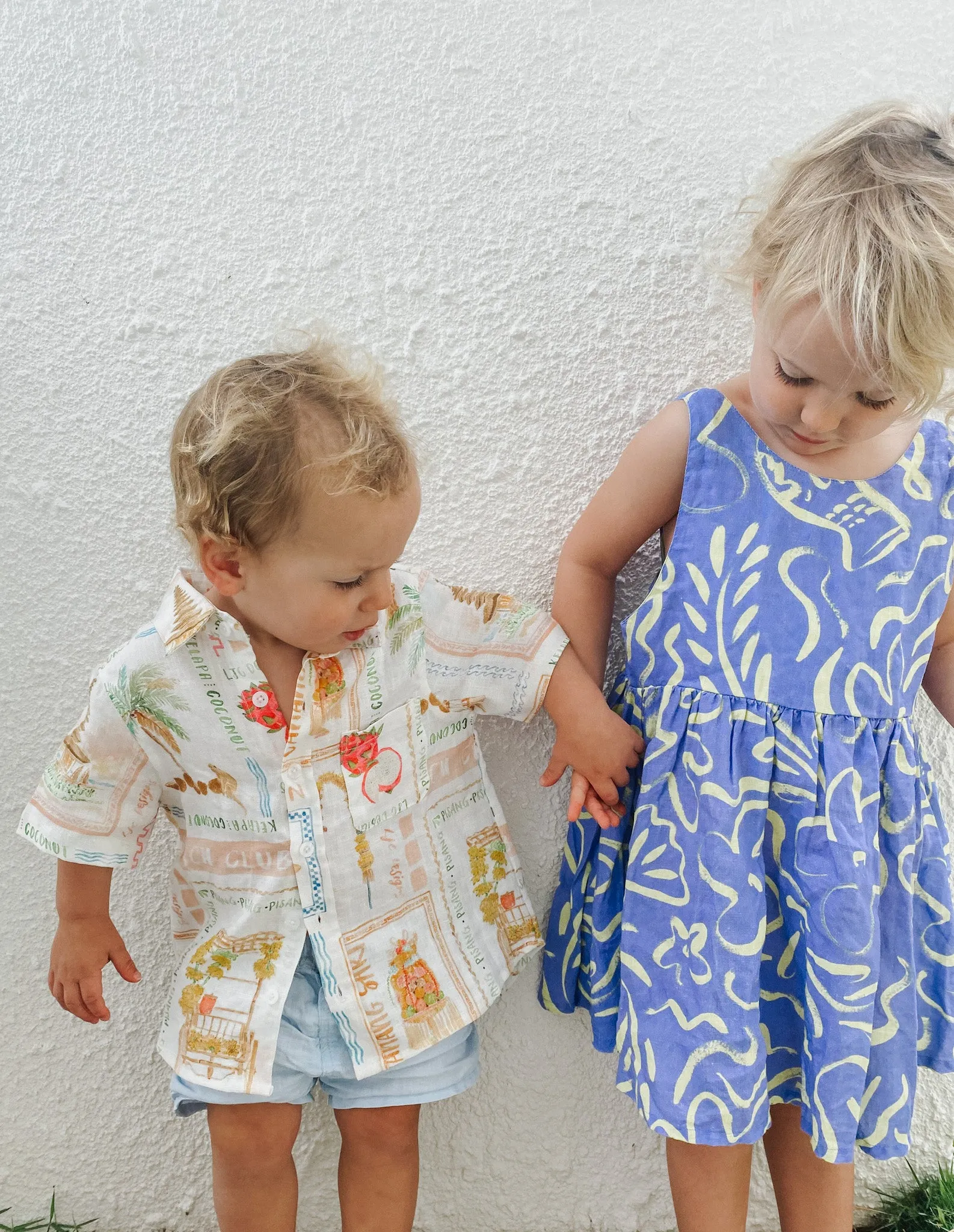 Effie Dress - Printed Linen
