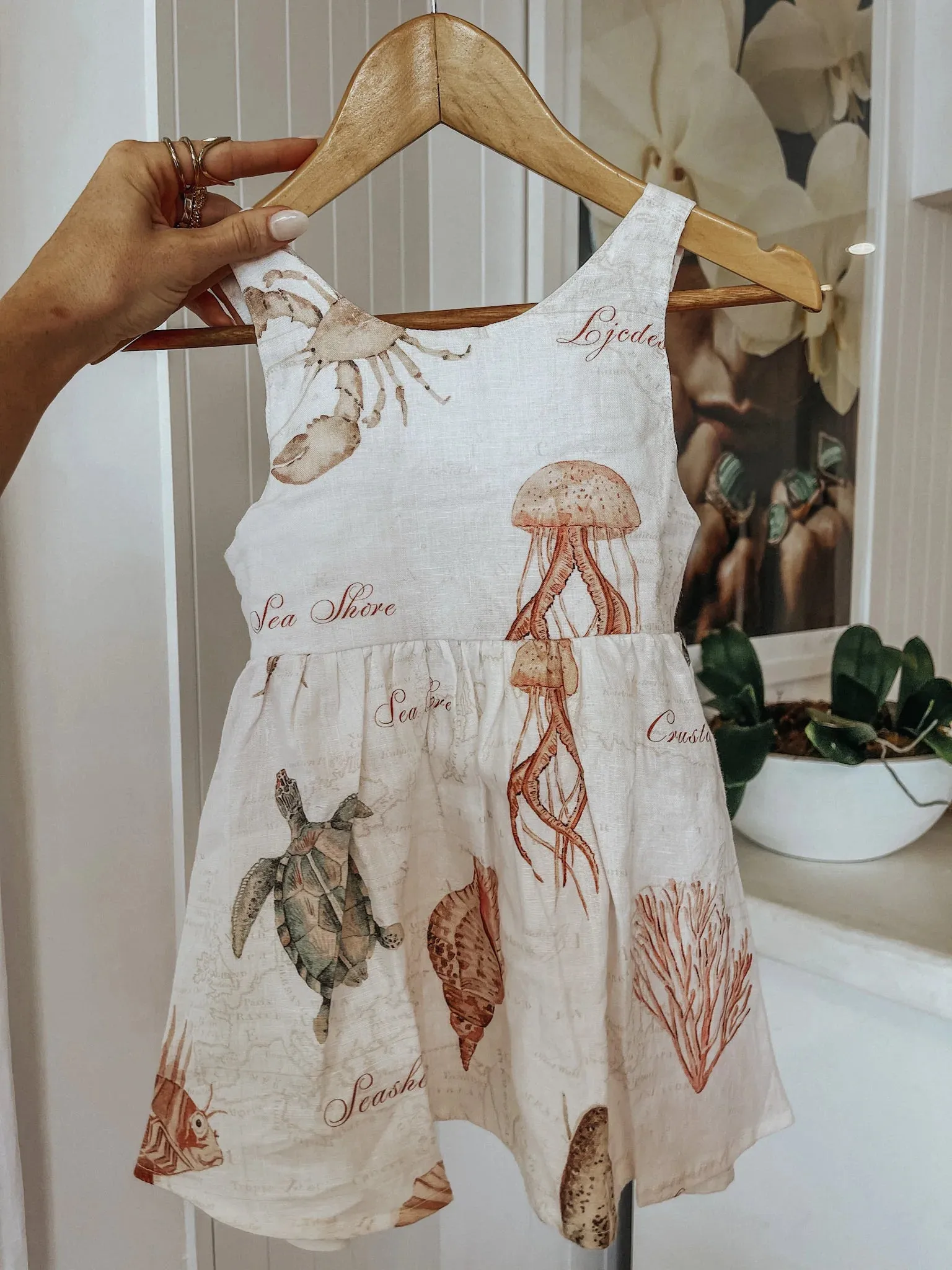 Effie Dress - Printed Linen