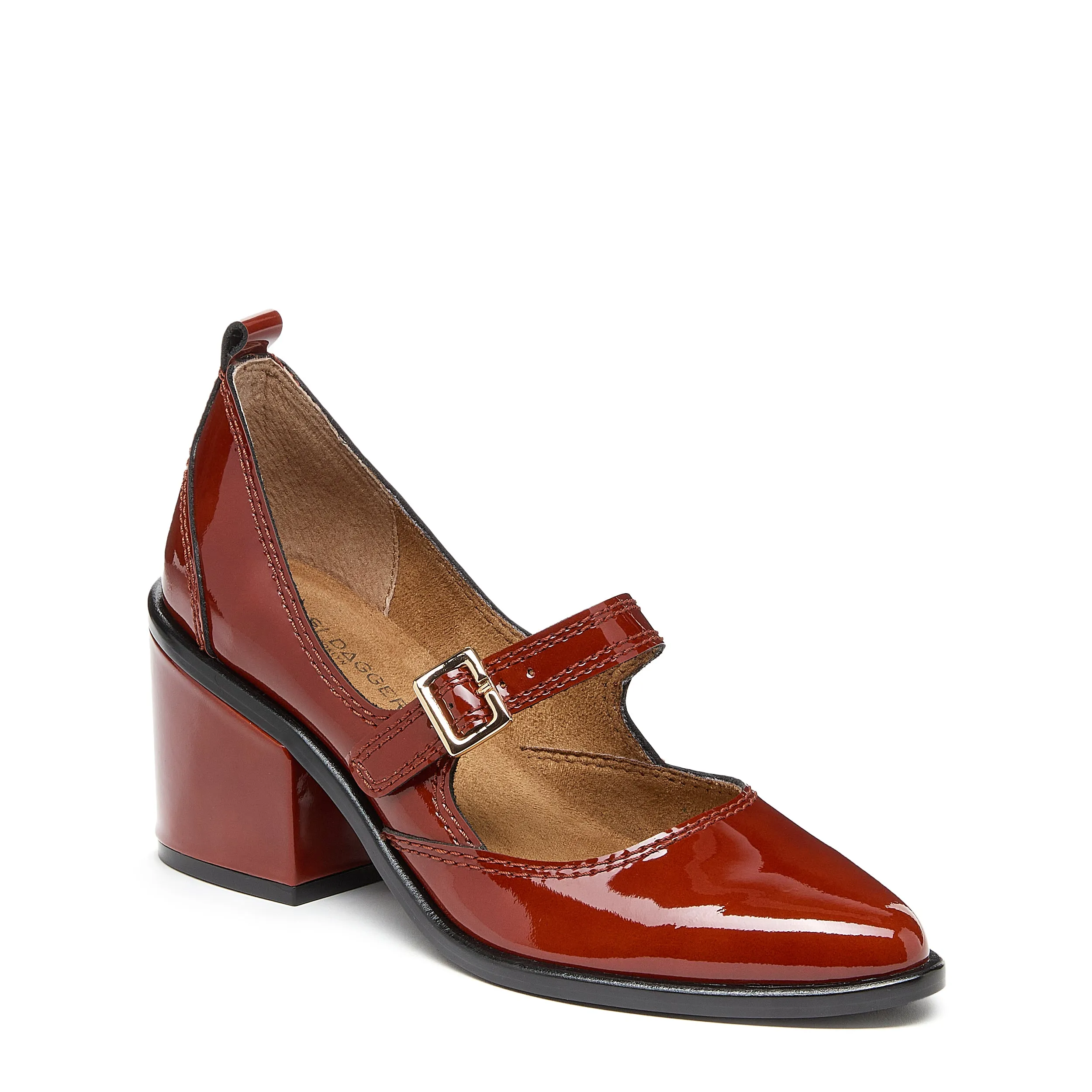 Elm Scarlet Patent Leather Mary Janes