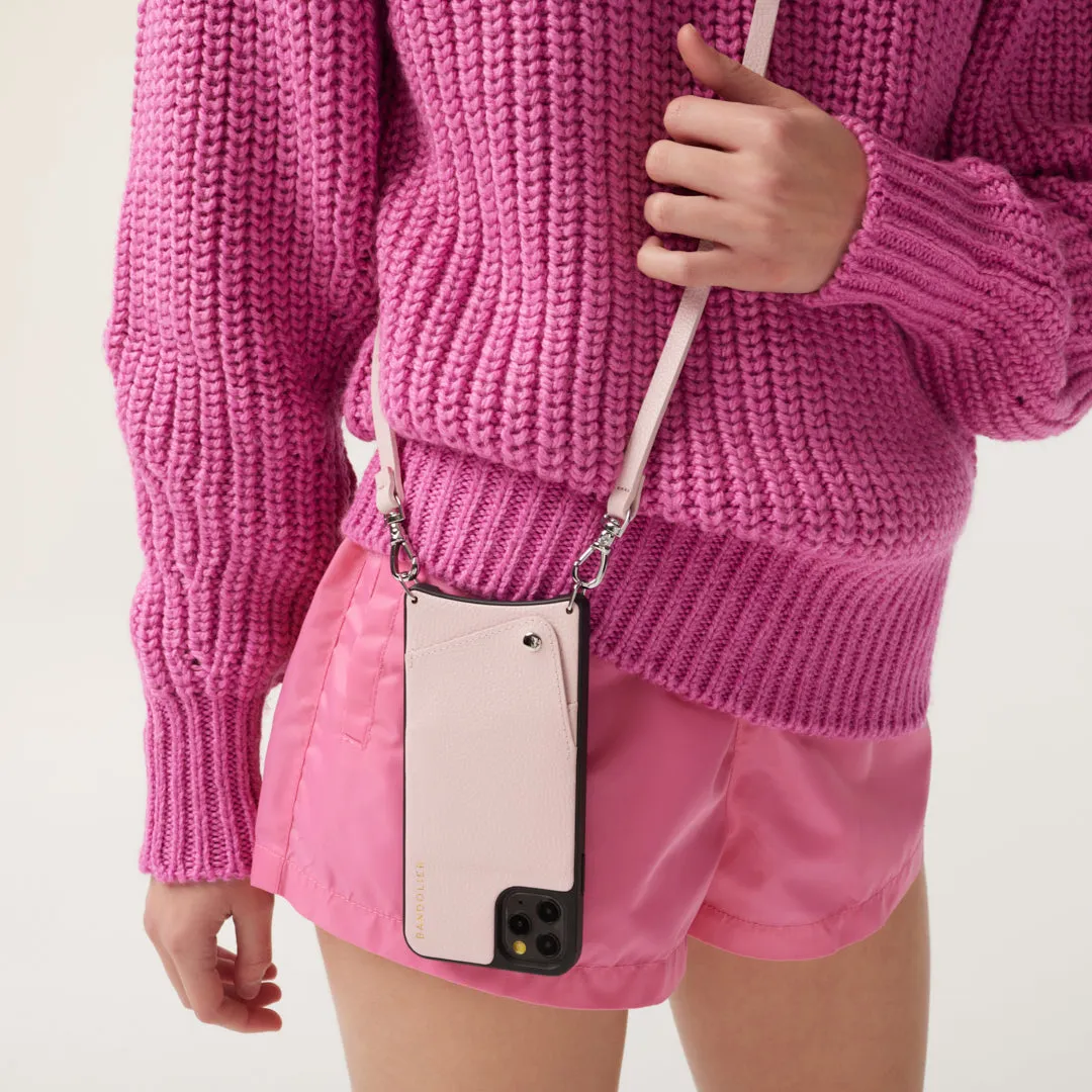 Emma Pebble Leather Crossbody Bandolier - Primrose/Silver