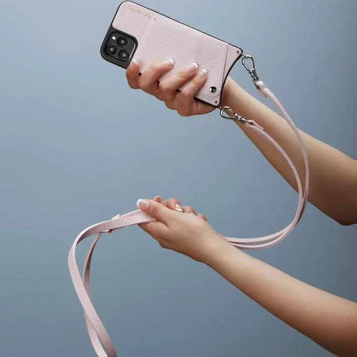 Emma Pebble Leather Crossbody Bandolier - Primrose/Silver