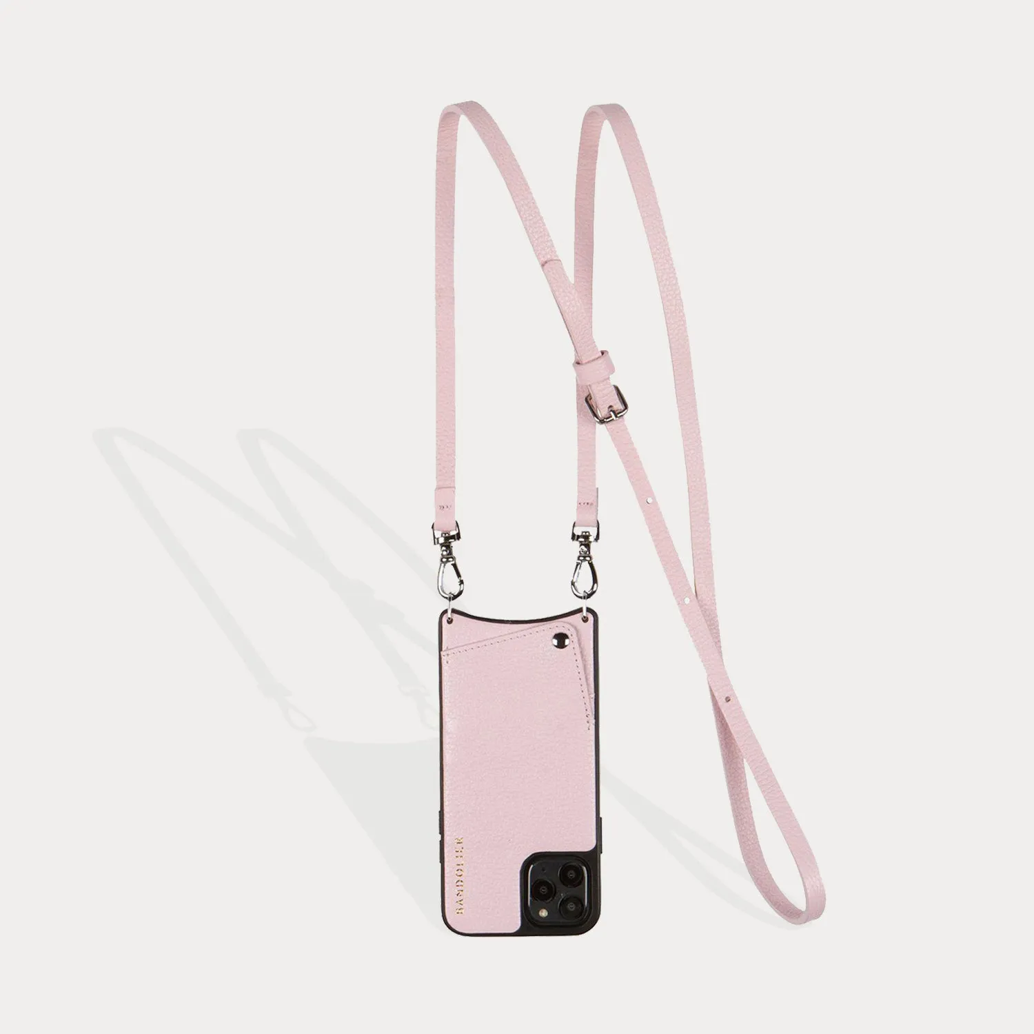 Emma Pebble Leather Crossbody Bandolier - Primrose/Silver
