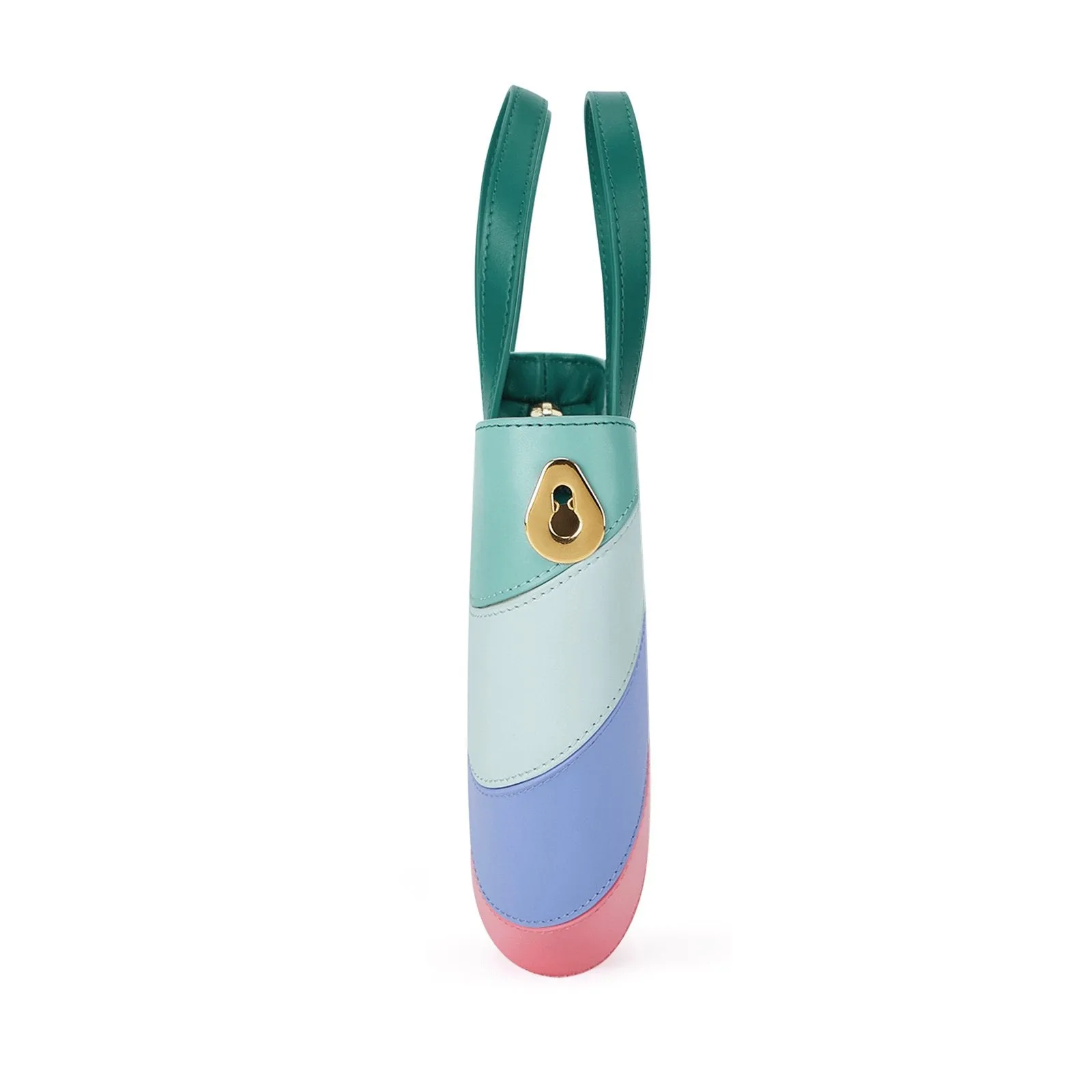 Fan Handbag Purse Blue