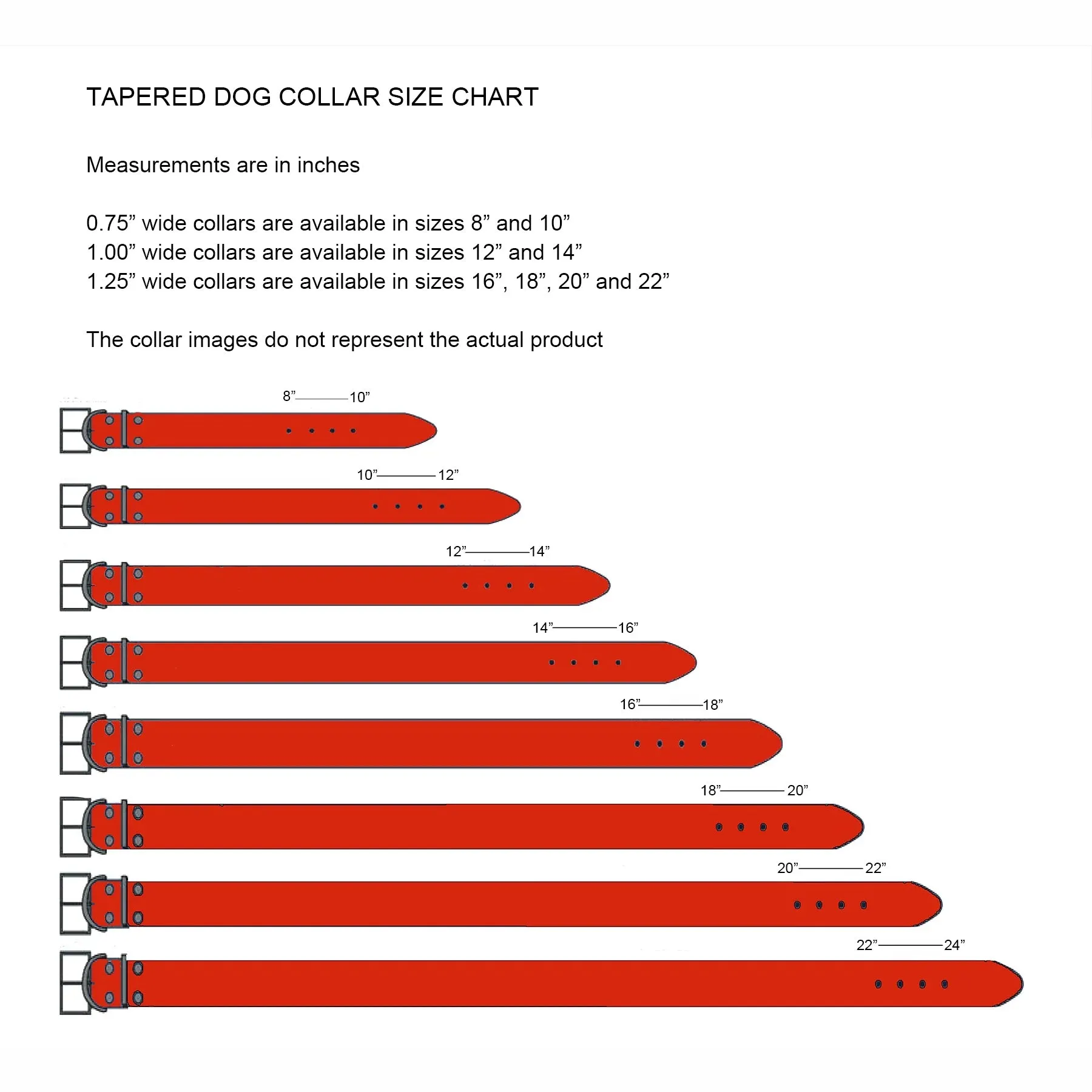 Hartman Dog Collar in Tangerine