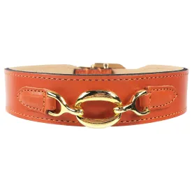 Hartman Dog Collar in Tangerine