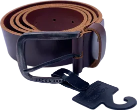 Jack & Jones Black Coffee JacPaul Leather Belt Noos US 40-42