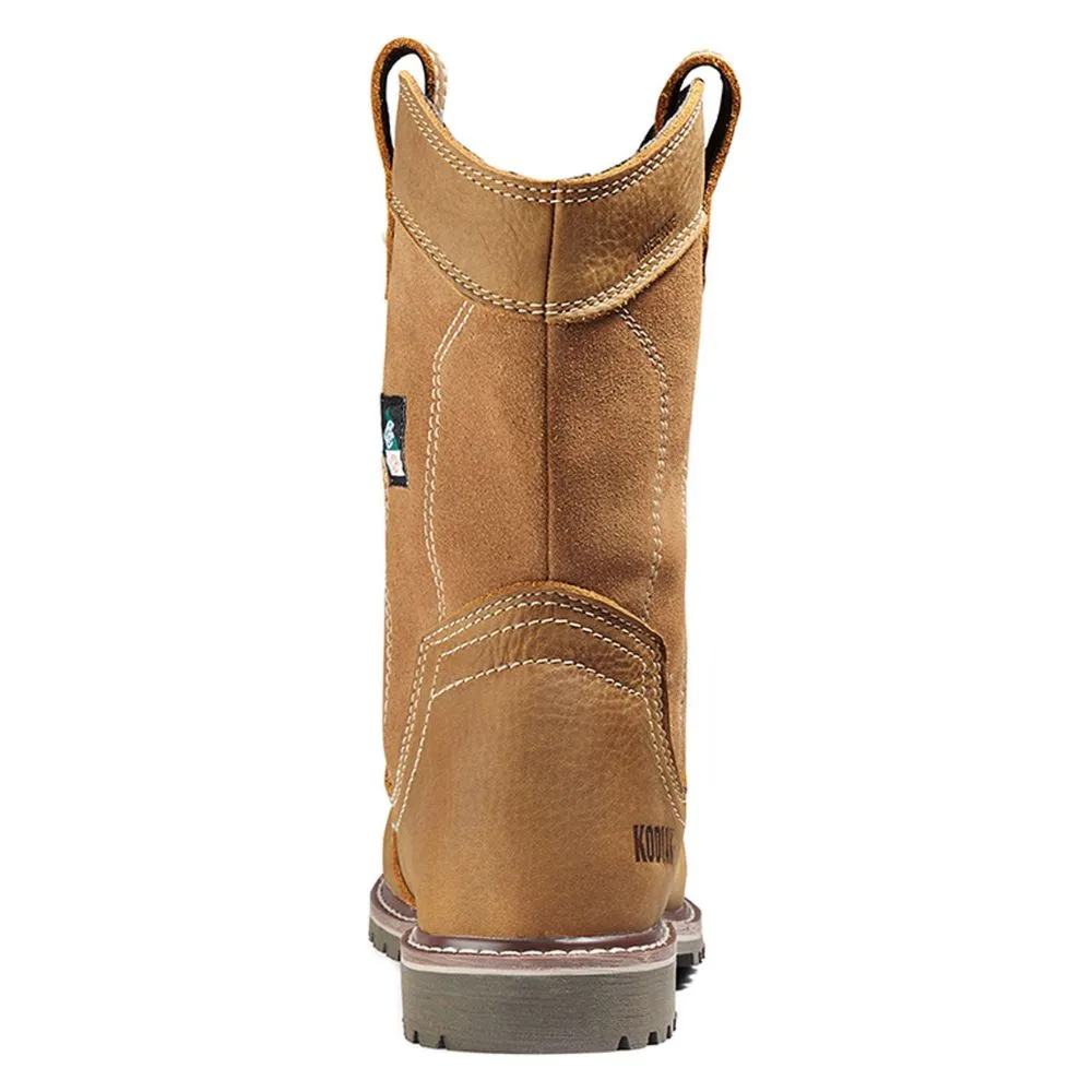 Kodiak Bralorne Women's Pull-On Wellington Composite Toe Leather Work Boot KD0A8354FWE - Wheat