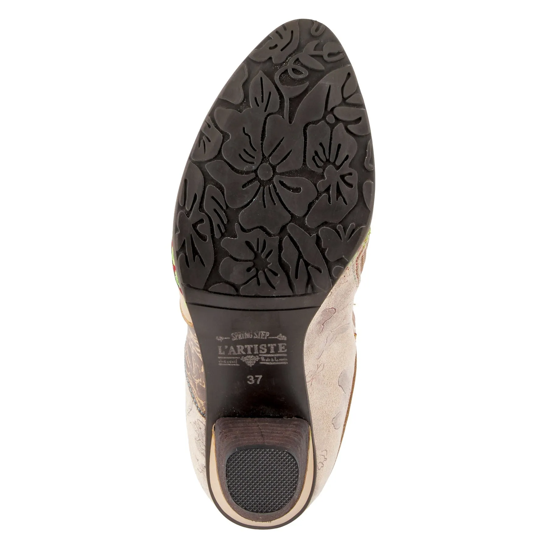 L`ARTISTE MALAGIE-CROCO BEIGE BOOTS