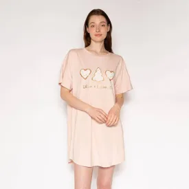 LatteLove Eat More Cookies T Shirt Dress