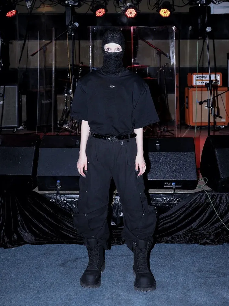 Leather black belt【s0000008695】