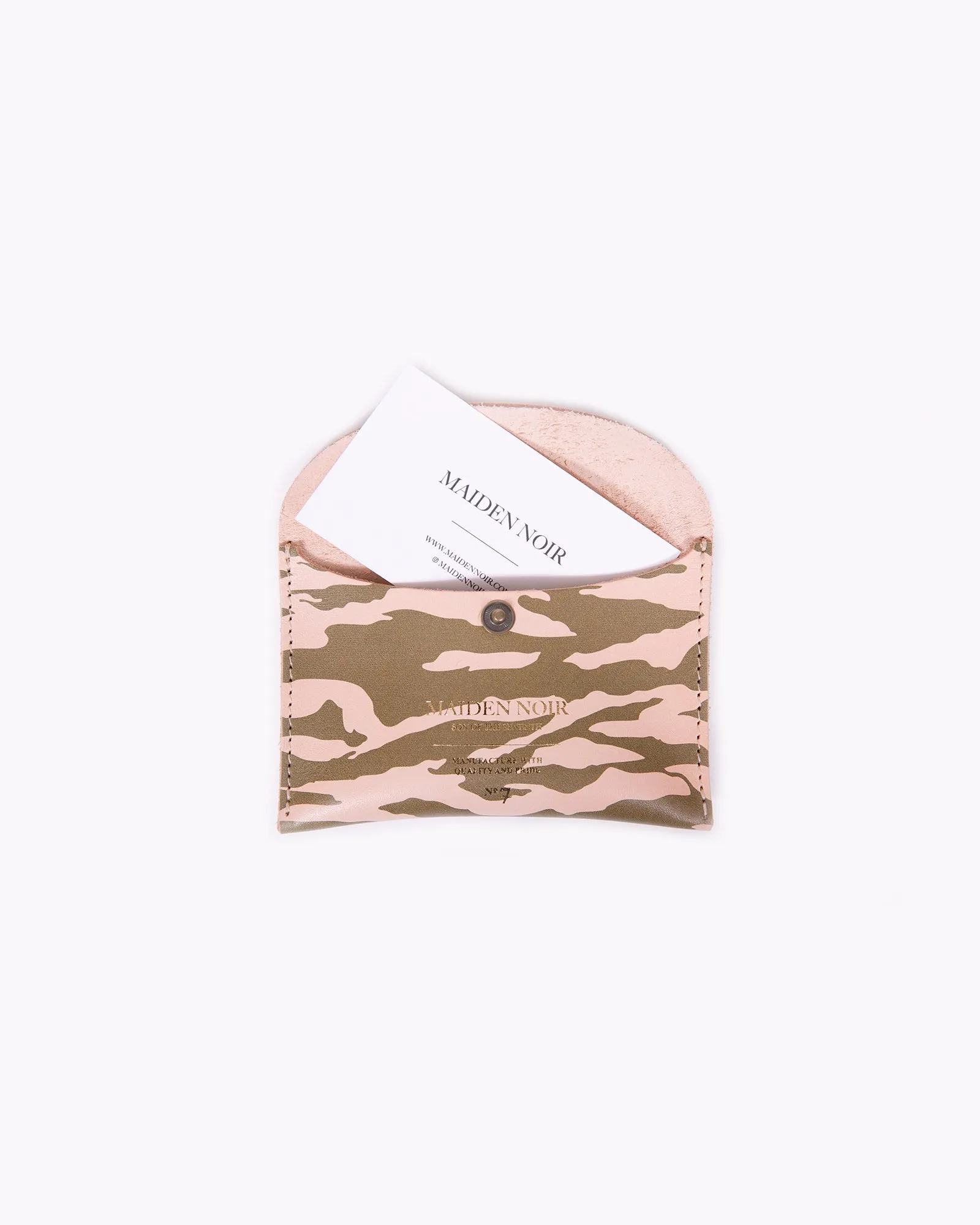 Leather Card Case - Camo