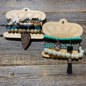 Leather Multi Strand Bracelets - 2 styles