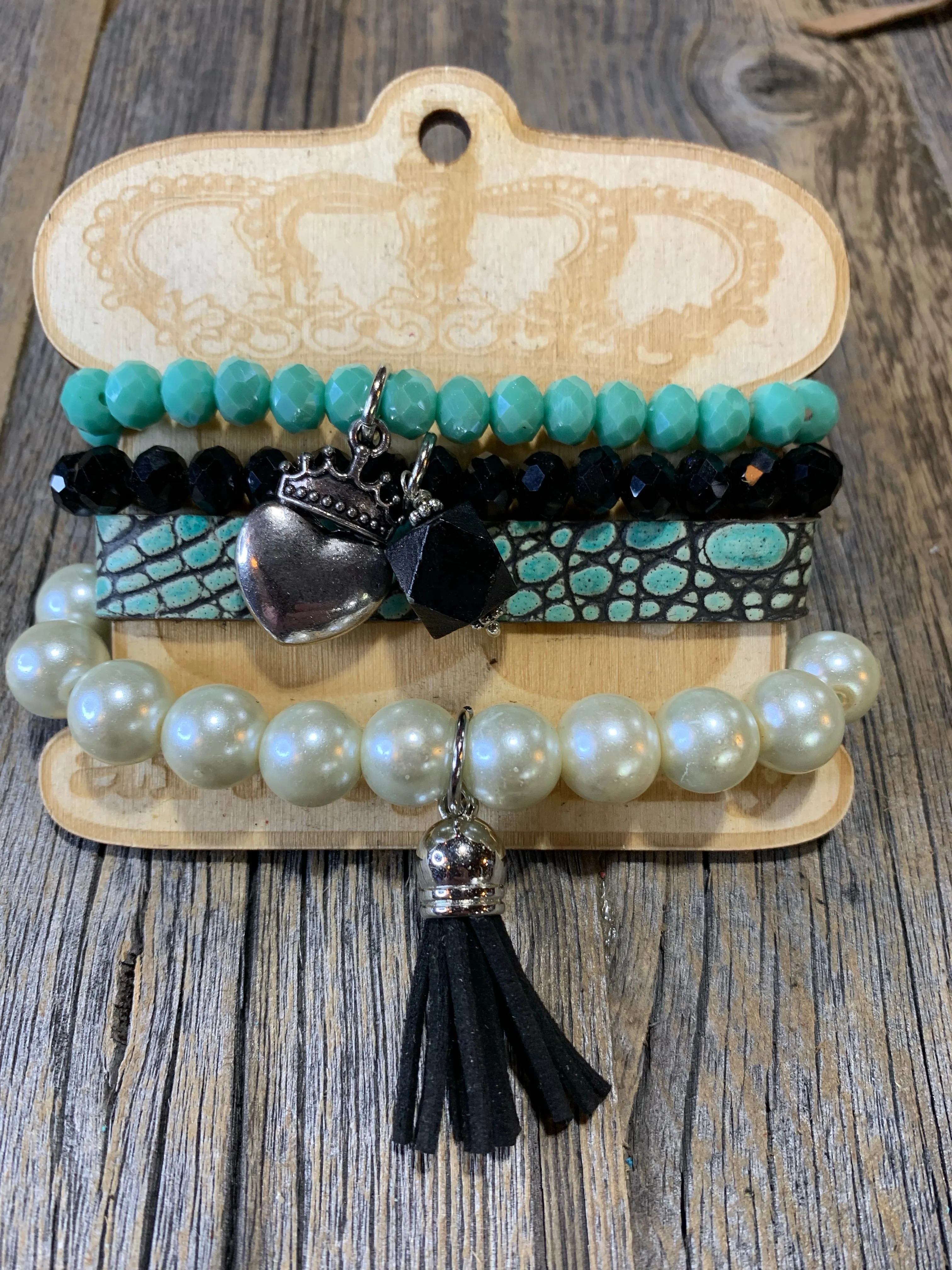Leather Multi Strand Bracelets - 2 styles