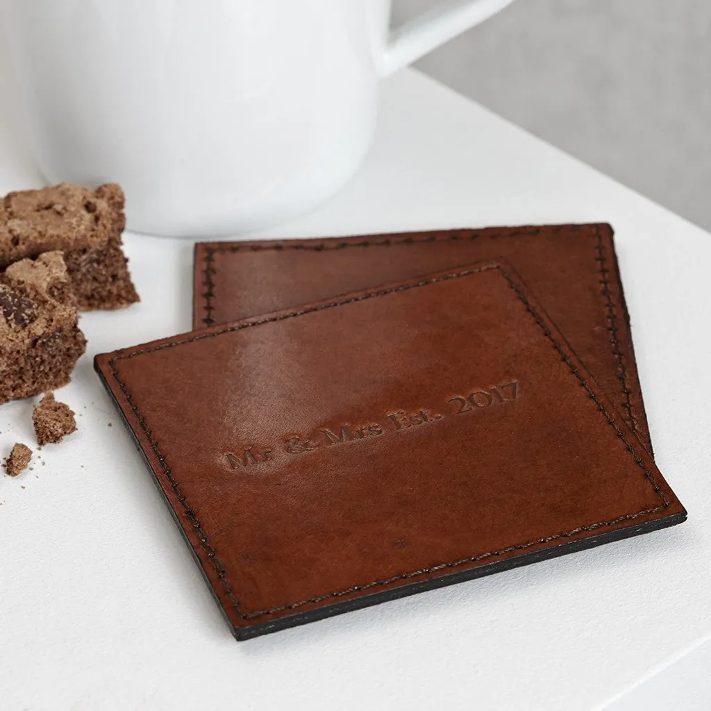 Leather Single Coaster
