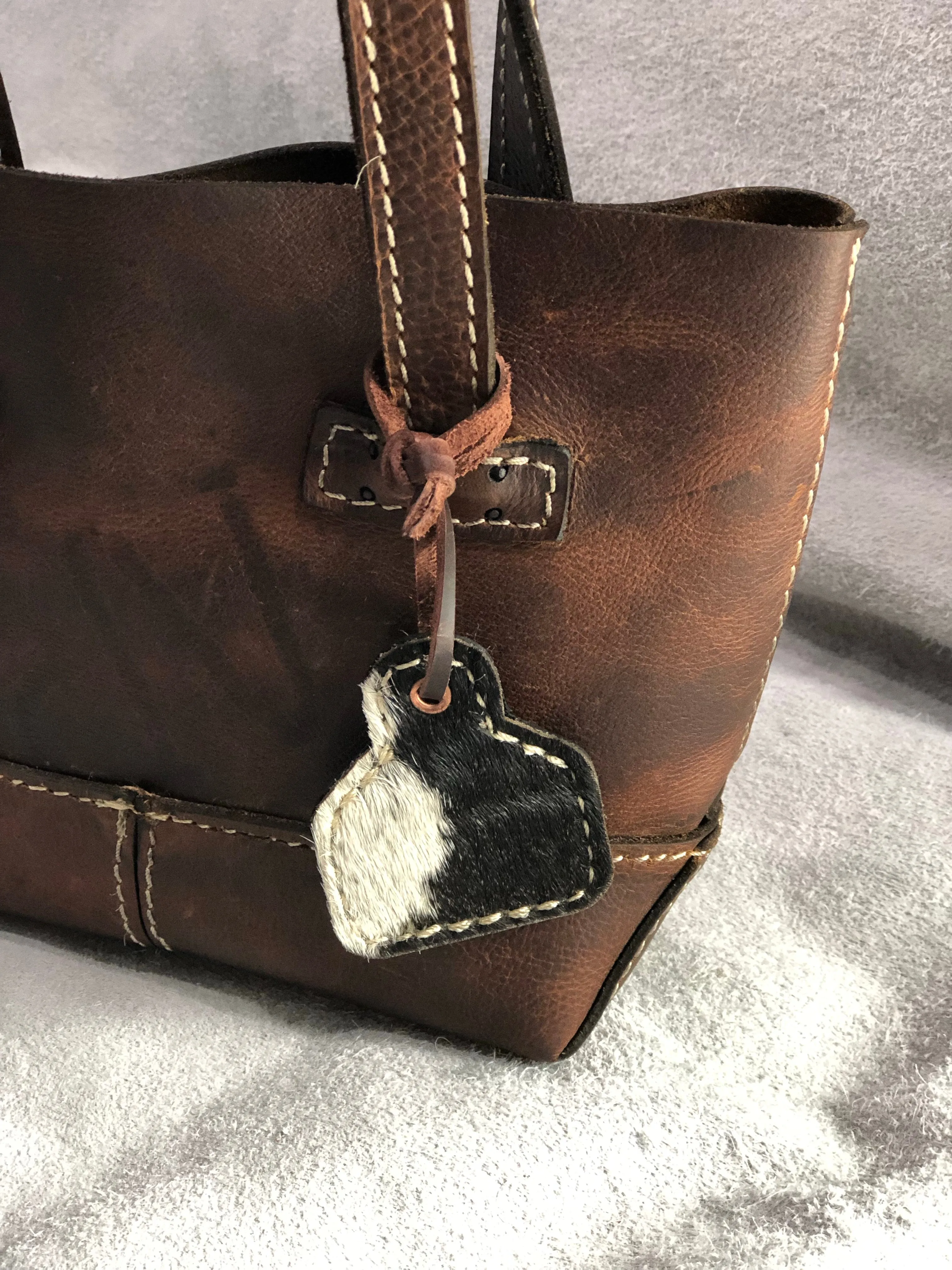 Little Mia Handcrafted Brown Leather Classic Purse